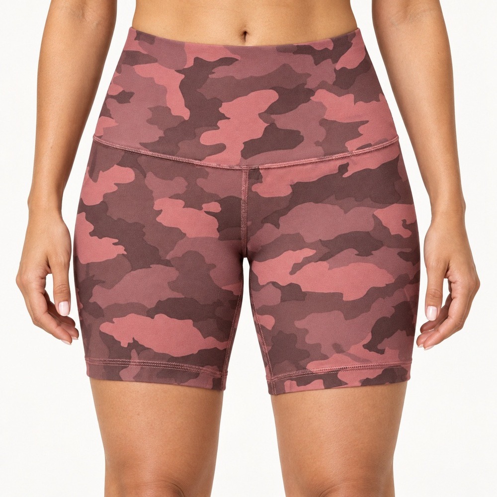 Lululemon Align High-Rise Shorts Heritage 365 Camo Brier Rose Multi Pink Size 4